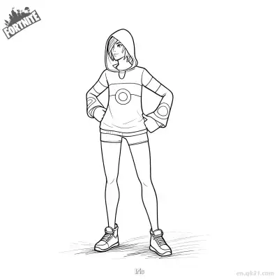 Free printable Iris 01 Coloring Page - Free PDF Printable Fortnite Coloring Sheets coloring page